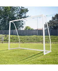 Sugift Outdoor Recreation & Sports Gear 8' x 6' Soccer Goal with Ground Stakes and Soccer Cones