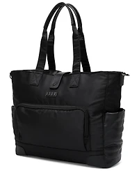 Elle Voyage 14.5" Twill and Faux Leather Weekender Tote Bag