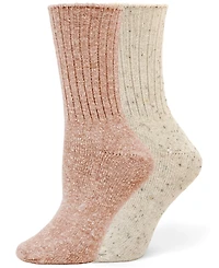 Hue Women's 2-Pack Tweed Rib Boot Socks