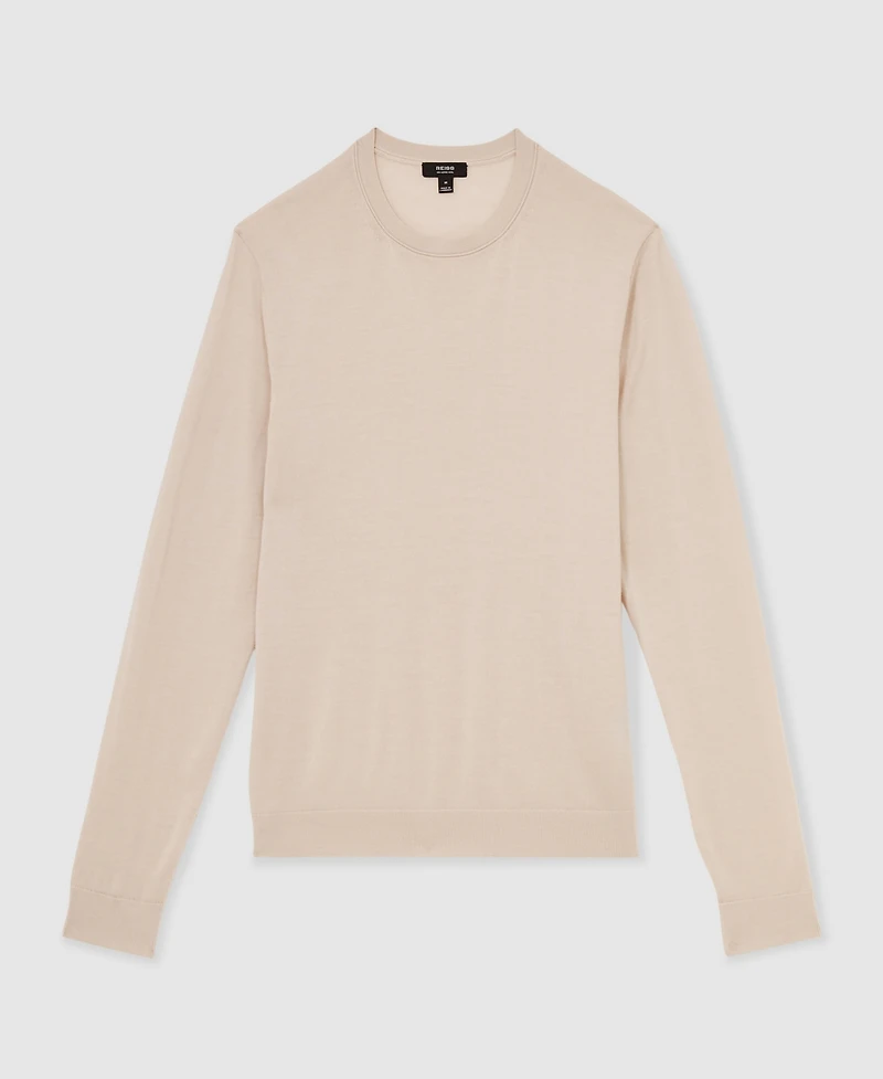 Reiss Men's Merino Wool Crew Neck Sweater