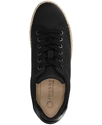 Journee Collection Women's Cosima Esapdrille Round Toe Lace Up Sneakers