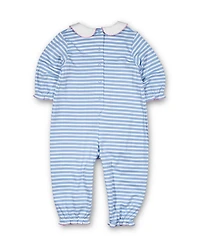 Florence Eiseman Baby Girls Stripe Knit Longall With Embroidered Flowers