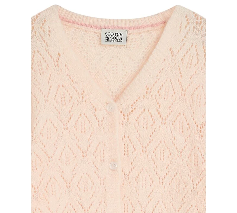 Scotch & Soda Girls 7-16 Pointelle Knit Sweater