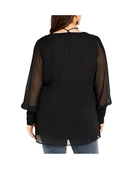 City Chic Women's Sienna Print Top