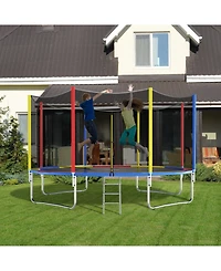 Sugift 8-16 Ft Trampoline Pad Replacement Safety Pad with Fixing Straps