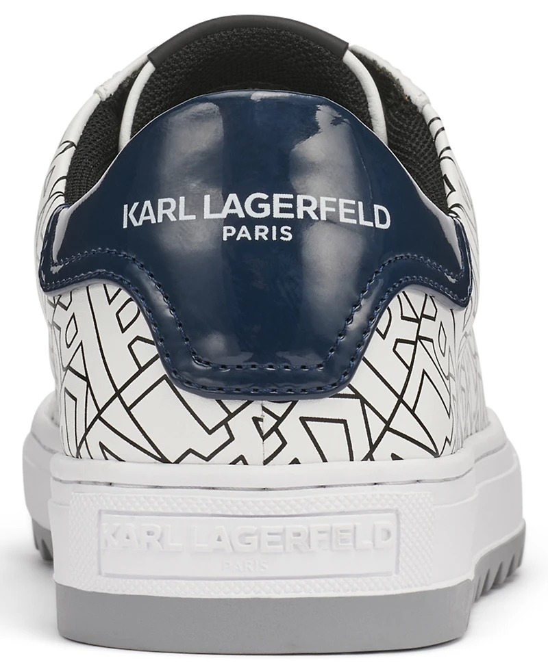 Karl Lagerfeld Paris Men's Leather Detailing Sneakers