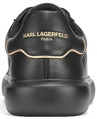 Karl Lagerfeld Paris Men's Side Logo Plain Toe Sneakers
