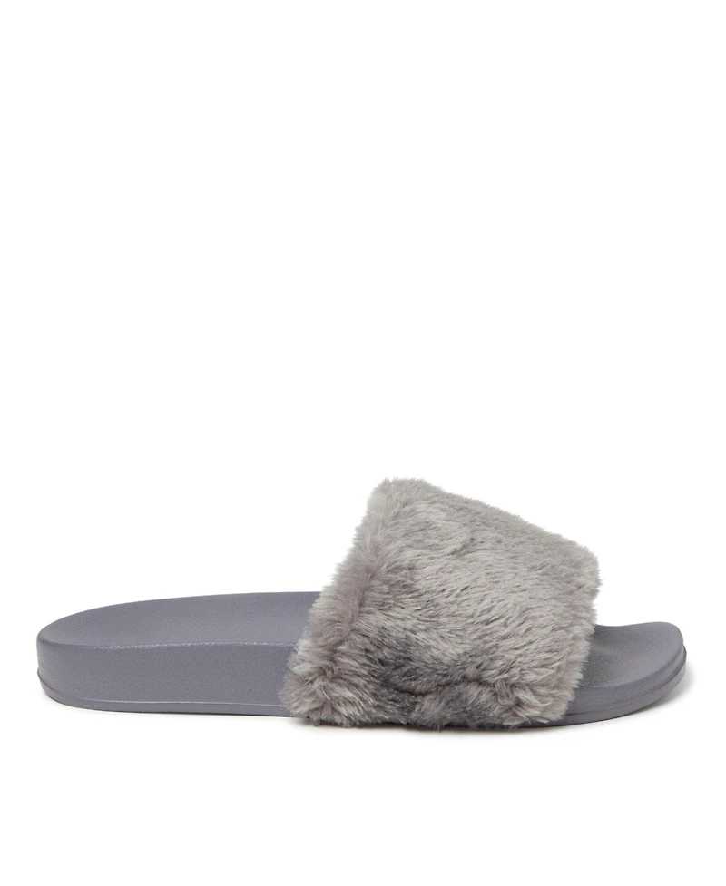 Dearfoams EcoCozy Women's Faux Shearling Slide Sandal