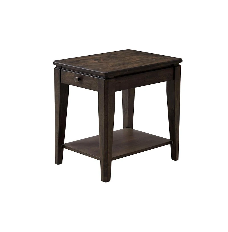 Intercon 18"" x 24"" Chairside Table in Brushed Mango