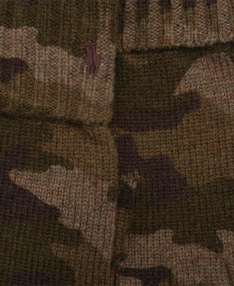 Polo Ralph Lauren Men's Camo Fingerless Gloves