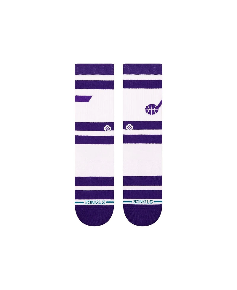 Stance Men's and Women's Utah Jazz Prep Stripe Crew Sock
