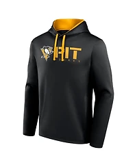 Logo Athletic Men's Black Pittsburgh Penguins Head Start Pullover Hoodie