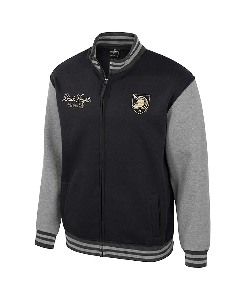 Colosseum Men's Black Army Knights Ambi-Turner Full-Zip Varsity Jacket