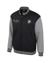 Colosseum Men's Black Army Knights Ambi-Turner Full-Zip Varsity Jacket