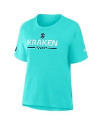 Fanatics Women's Ice Blue Seattle Kraken Authentic Pro Primary T-Shirt