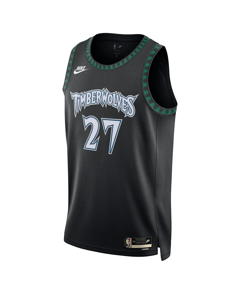 Nike Men's and Women's Rudy Gobert Black Minnesota Timberwolves Swingman Jersey