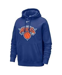 Nike Men's Blue New York Knicks Essential Logo Club Pullover Hoodie