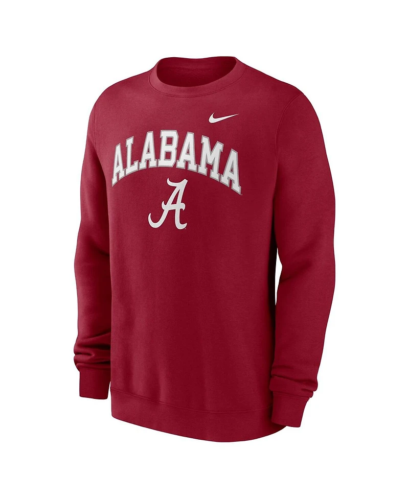 Nike Men's Crimson Alabama Tide Arch Pullover Sweatshirt