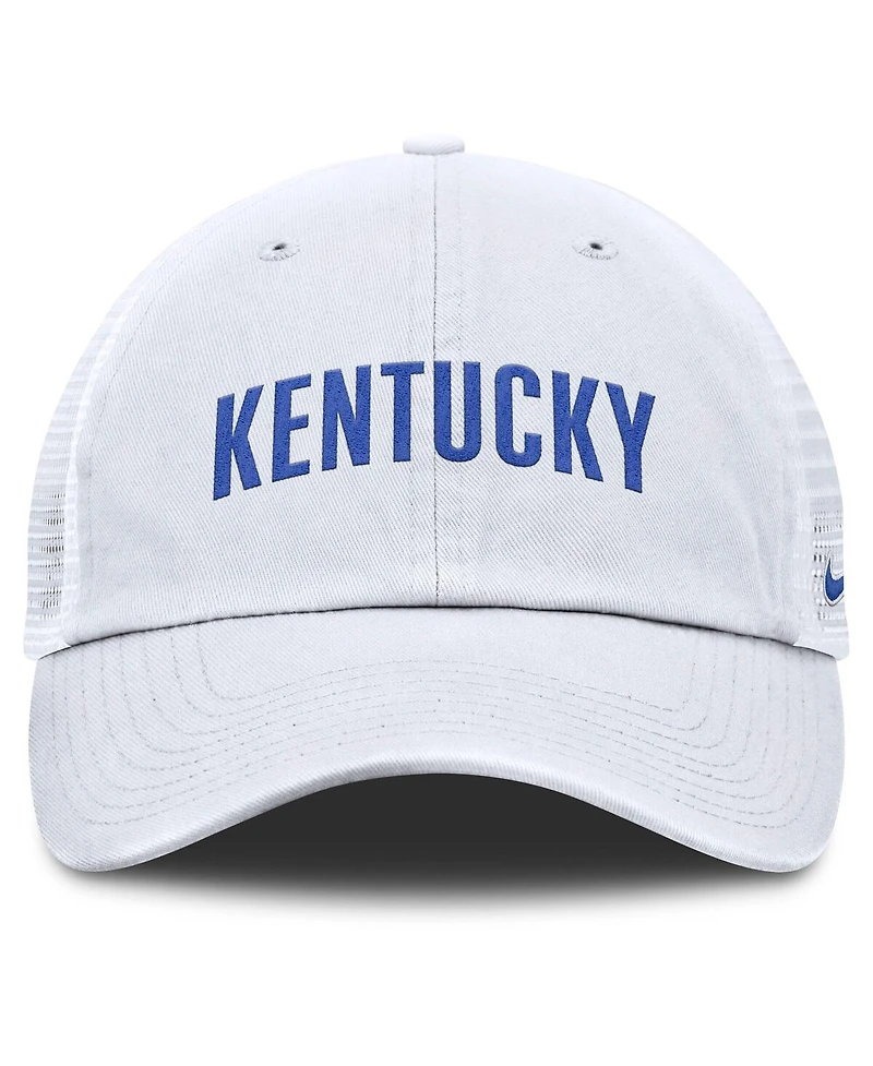 Nike Men's White Kentucky Wildcats Club Campus Trucker Adjustable Hat