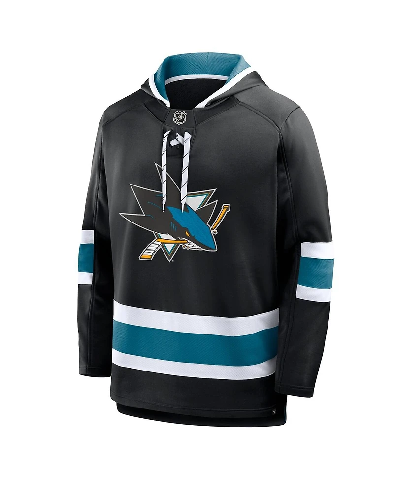 Fanatics Men's Black San Jose Sharks Prime Time Fleece Hoodie