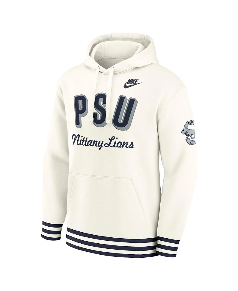Nike Men's Cream Penn State Nittany Lions Legacy Retro Pullover Hoodie