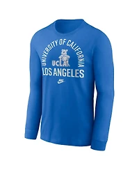 Nike Men's Blue Ucla Bruins Legacy Arched Logo Long Sleeve T-Shirt