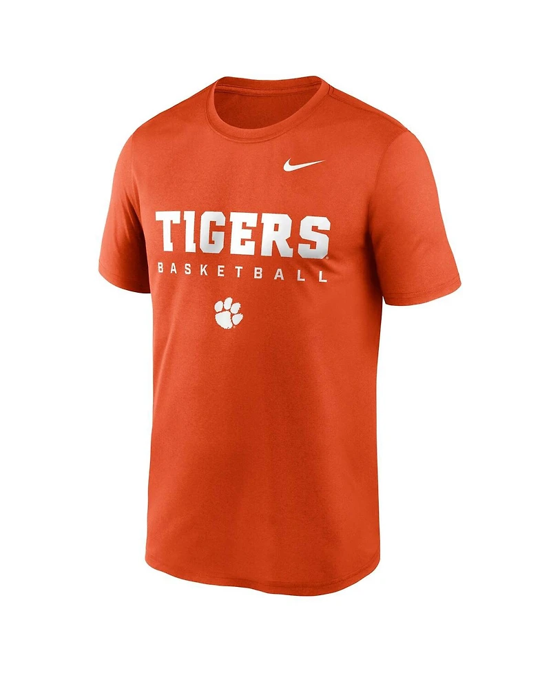 Nike Men's Orange Clemson Tigers 2025 Courtside Basketball Legend Dri-fit T-Shirt