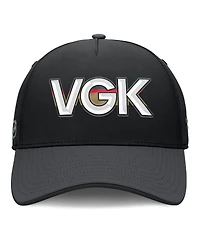 Fanatics Men's Black/Charcoal Vegas Golden Knights Authentic Pro Rink Team Code Flex Hat