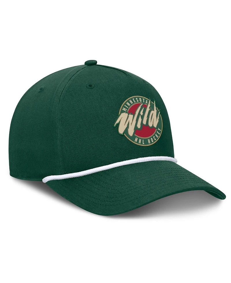 Fanatics Men's Green Minnesota Wild 25th Anniversary Alternate Authentic Pro A-Frame Adjustable Hat