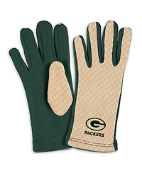 Wear by Erin Andrews Women's Green Bay Packers Tonal Microcheck Scarf Glove Set