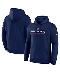 Fanatics Men's Navy Columbus Blue Jackets Authentic Pro Primary Hoodie