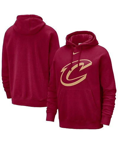 Nike Men's Wine Cleveland Cavaliers Essential Logo Club Pullover Hoodie