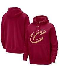 Nike Men's Wine Cleveland Cavaliers Essential Logo Club Pullover Hoodie
