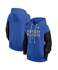 Nike Women's Royal/Black Kentucky Wildcats Oversized Legacy Phoenix Pullover Hoodie