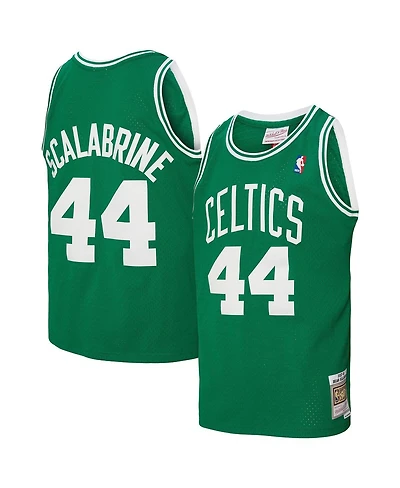 Mitchell & Ness Men's Brian Scalabrine Kelly Green Boston Celtics 2007/08 Hardwood Classics Swingman Jersey