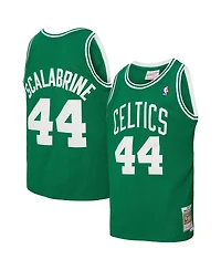Mitchell & Ness Men's Brian Scalabrine Kelly Green Boston Celtics 2007/08 Hardwood Classics Swingman Jersey