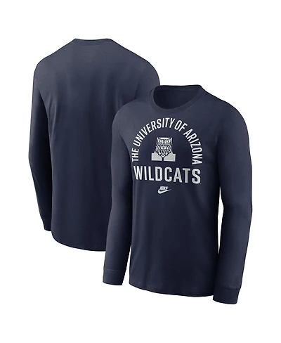 Nike Men's Navy Arizona Wildcats Legacy Arched Logo Long Sleeve T-Shirt