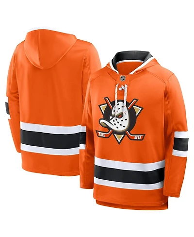 Fanatics Men's Orange Anaheim Ducks Prime Time Fleece Hoodie