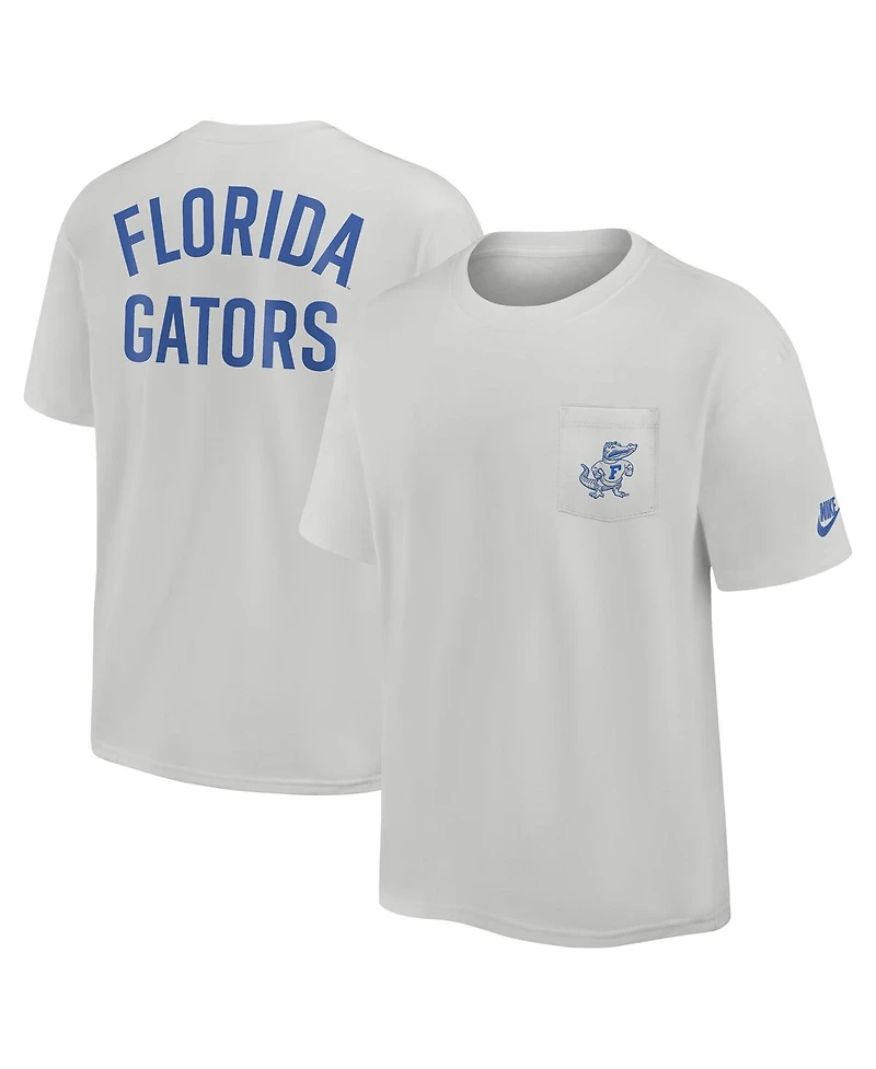 Nike Men's Gray Florida Gators Legacy 2-Hit Max90 Pocket T-Shirt