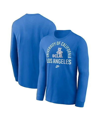 Nike Men's Blue Ucla Bruins Legacy Arched Logo Long Sleeve T-Shirt