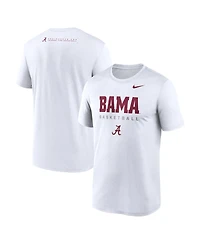 Nike Men's White Alabama Crimson Tide 2025 Courtside Basketball Legend Dri-fit T-Shirt