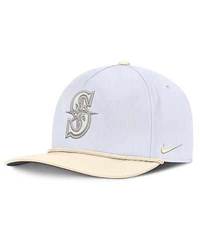 Nike Men's White/Cream Seattle Mariners Pro Performance Snapback Hat
