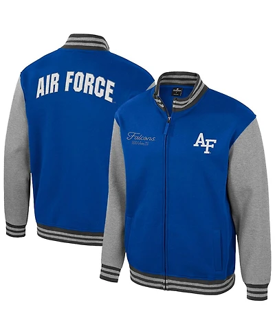 Colosseum Men's Royal Air Force Falcons Ambi-Turner Full-Zip Varsity Jacket