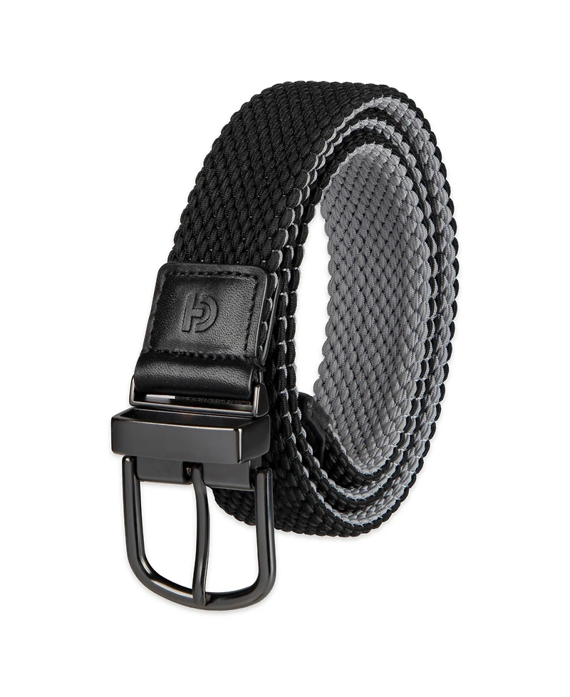 Cole Haan Men's Two-in-One Reversible Braided Stretch Belt