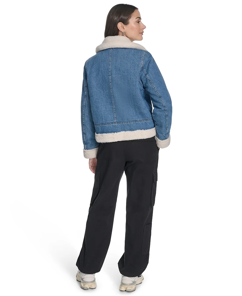 Levi's Women's Denim Moto Zipper Jacket