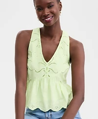 On 34th Women's Cutwork V-Neck Tank Top, Macy's Exclusive