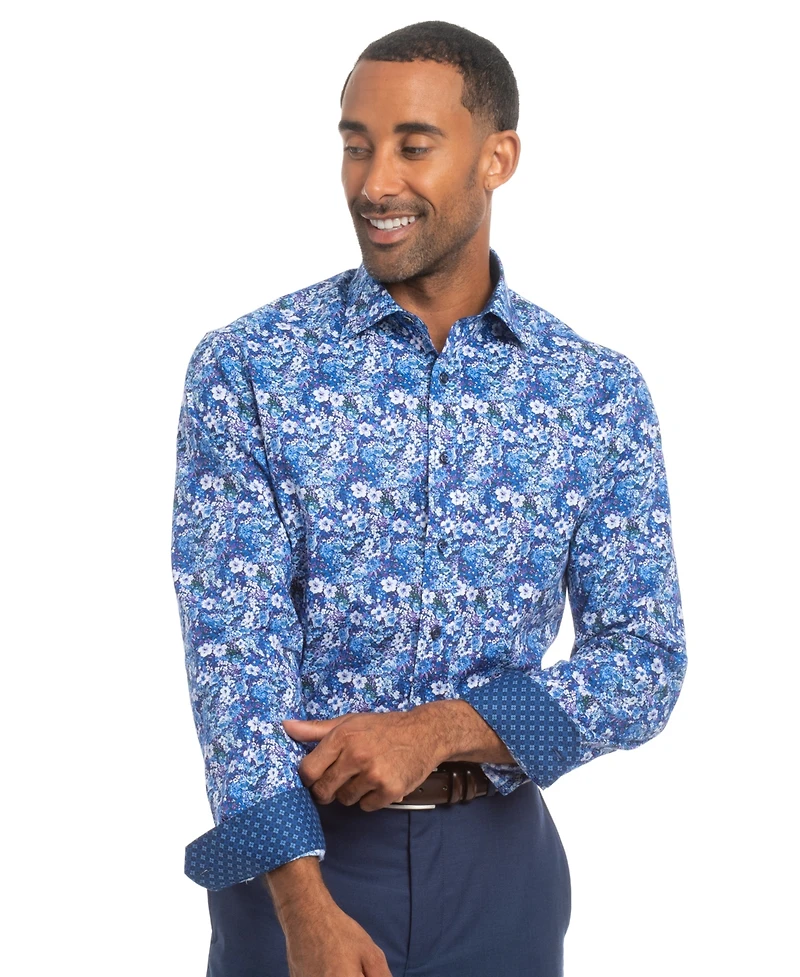 Nick Graham Men's Hillside Floral Modern Fit Shirt