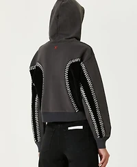 Pcfg Women's Cotton Panelled Hoodie