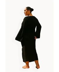 Fashion-szn Curve Women's Crochet Resort Midi Skirt