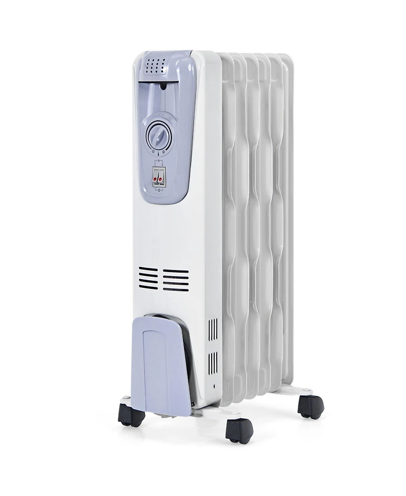 Sugift 1500W Oil Filled Radiator with Thermostat and 4 Bottom Wheels
